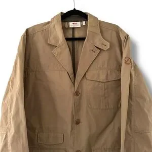 Fjallraven Jackets Coats Fjallraven Mens Tan Khaki Travel